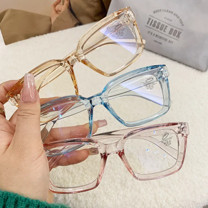 Ultralight%20Cool%20Tawny%20Myopic%20Glasses%20Female%20Transparent%20Frame%20Ins%20Girl%20New%20-%20Image%203