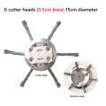3/6 Head Steel Wire Grass Trimmer Head Lawn Mower Grass Brush Cutter Dust Removal Weeding Plate Swing Metal Blade for Garden Tool.