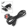 Desktop Power Supply Cable Cord - 3 Pin Plug With Fuse. 
