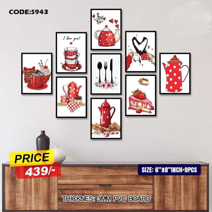 9pcs Unique Design Wallmate Combo Set – Perfect for Home & Office Wall ...