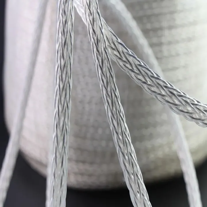 1M/3.28Ft PTFE Silver Plated OCC Speaker Cable – 8AG HIFI Audio – 16 Strands