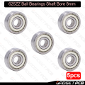 5pcs 625ZZ Deep Groove Ball Bearings 625 ZZ 5 x 16 x 5mm Bearing Steel Bore 5mm diameter. 