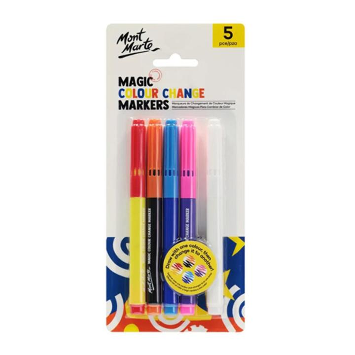 Mont marte Magic Colour Change Markers 5pc | Daraz.com.bd