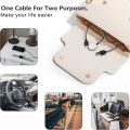 Bonola Watch Magnetic Wire Charger 2 in 1 USB Cable for Apple Watch 8/7/6/5/4/3 Fast Charging for iPhone 14 Pro Max/13/12/11. 