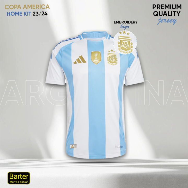 Argentina 2024 Copa America Home Jersey Player Edition Short Sleeves