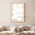 Earth Tone Abstract Geometry Canvas Painting Beige Gray Neutral Color Poster Wall Pictures Boho Wall Art Print Living Room Decor.