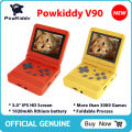 Powkiddy V90 Handheld Game Console 3.0 Inch IPS Screen Flip Retro Video Game Player Open Source Portable Mini Game Consoles Gift.