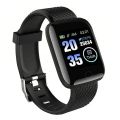 D116 Plus Smart watch Bracelets Fitness Tracker-Black.