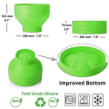 Popcorn Microwave Silicone Foldable Kitchen Easy Tools DIY Popcorn Bucket Bowl Maker with Lid,Dark Blue Easy Install. 