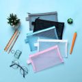 A4 Transparent Document BagNylon Mesh Zipper Test Paper Subject Storage Office File A5A6 Student Exam Pencil Case.