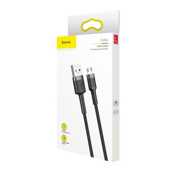 Baseus Cafule Cavo USB Doppia Faccia To MicroUSB | QC 3.0 1.5A | 2 Metri Ricarica Veloce (Rosso) - 2