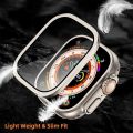 for Apple Watch Case Ultra 2 49mm Screen Protector accessories Metal Aluminum Alloy Cover Frame+Tempered Glass iWatch ultra case. 