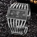 Women's Fashion Quartz Watch Girls' Hollow Out Bracelet Creative Metal Lady Versatile Trend Wristwatches. 