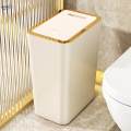 Rectangular Dustbin Small Slim Narrow Garbage Can Garbage Container Bin for Laundry Room Home 10L. 
