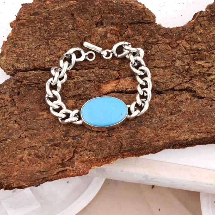 Salman%20Khan%20Turquoise%20Silver%20Bracelet-8.5%20Inch%20-%20Bracelet%20For%20Men%20-%20Image%204