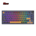 RK ROYAL KLUDGE H81 Mechanical Keyboard Gasket Mount Hot Swappable RGB Gaming Keyboard Tri-Mode Bluetooth 2.4G USB-C Wireless/Wired Custom PC Keyboard with Knob Control. 
