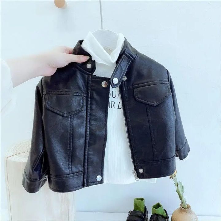 New%20Girls%20Boys%20Black%20Pu%20Zipper%20Jackets%20Kids%20Baby%20Leather%20Jacket%20Spring%20Autumn%20Cool%20Coat%20Children%20Clothes%20Overcoats%202-14T%20-%20Image%205