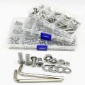 M2 M3 M4 M5 M6 Stainless Steel Button Head Hex Hexagon Socket Cap Screw Bolt and Nut Round Pan Head Allen Screw Nut with Hex Key. 