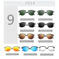 CLASSIC Half Frame Polarized Sunglasses Men Women Half Rimless Mirrored Club Sun Glasses Master Fashion Oculos De Sol UV400. 