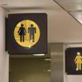 Male and Female Restroom Signs Bathroom Door Signage Decor for Restaurant. 