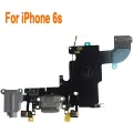 iPhone 6 / 6s Charging Port Dock Connector Flex Cable w/Microphone + Headphone Audio Jack Port Ribbon Replacement Part Compatible for iPhone 6s All Carriers (Black/Space Gray). 