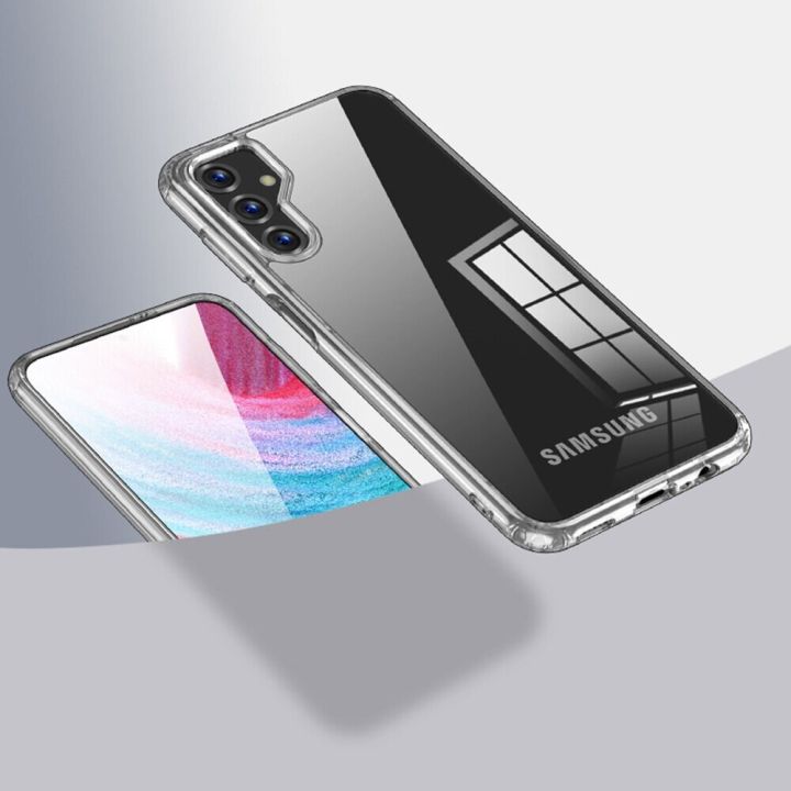 lthmy for Samsung Galaxy M14 5G Shockproof Hard Case Full Protection Back Cover Matte Transparent anti-yellow Casing