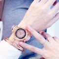 LooKeo mall Women Starry Sky Watch Luxury Rose Gold Diamond Watches Ladies Casual Leather Band Quartz Wristwatch Female Clock zegarek damski.