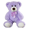Bear Plush Toy, Cute Stuffed Doll with Satin Bow Tie Birthday Gift for Adults Children.