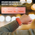 Electronic Hand Warmers Hand Warmer Heating Mini Wrist Strap Electronic Hand Warmer for Hand Warmer Bracelet 2000mAh Hand Warmer Electronic Wrist Strap Portable Heating Bracelet Mini Hand Warmer Digital Display Hand Warmer Rechargeable Wrist Strap 2000mAh.