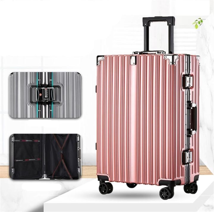 The Executive Class Latch Luggage  - Pink Color