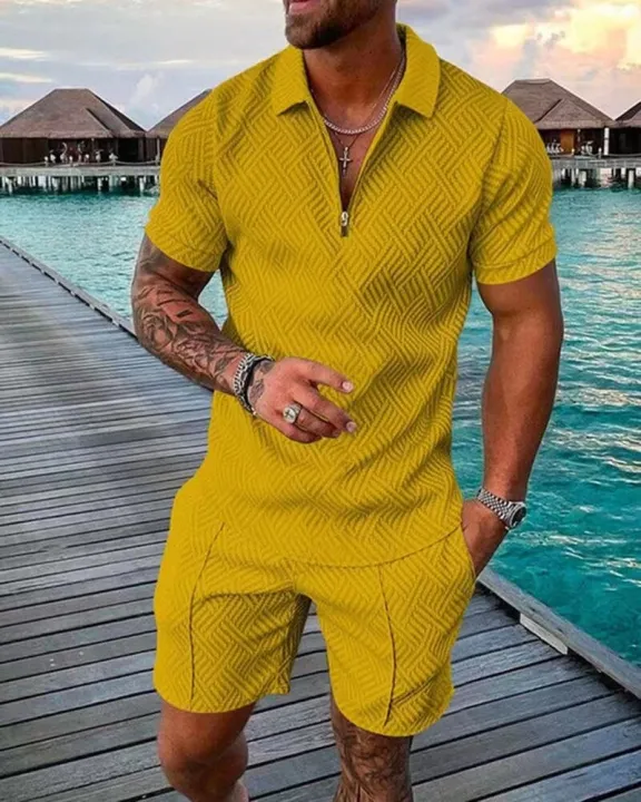 Men's%20Polo%20Suit%20Fashion%20Men%20Sets%20Mesh%20Printed%20Streetwear%20V-neck%20Short%20Sleeve%20POLO%20Shirt%20Shorts%20Two%20Pieces%20Men%20Casual%20Suit%20-%20Image%202