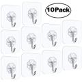 10 Piece Hanger Hook For Bathroom Transparent Strong Self Adhesive Door Wall Hanger Hooks Suction Heavy Load Rack Cup Soccer.