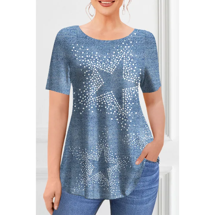 Women's%20T-shirt%20Summer%20Fashion%20Short%20Sleeve%20Tops%20Tees%20Casual%20Daily%20Print%20T%20Shirt%20For%20Women%20Clothing%20Plus%20Sized%20Girls%20Y2k%20Clothes%20-%20Image%204