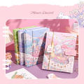 Rabbit Notebook Color Illustrated Page Hand Book Magnetic Buckle Student Journals Cute Notebook Office Accessories Kawaii.