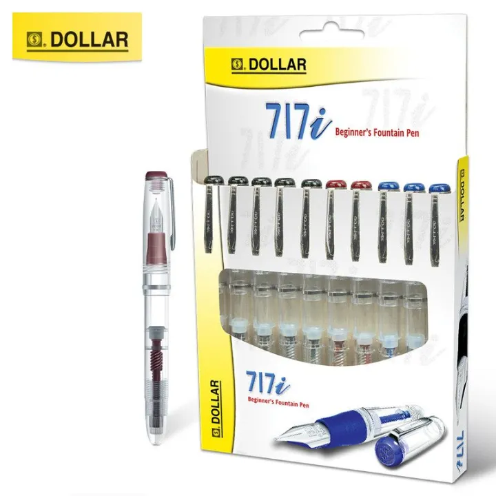 Dollar%20Fountain%20Pen%201%20pcs%20Transparent%20body%20Calligraphy%20Refillable%20Ink%20PenDollar%20Fountain%20Pen%20Blue%20Transparent%20body%20Calligraphy%20Refillable%20Ink%20Pen%20-%20Image%202