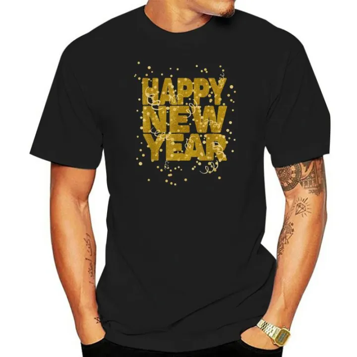 Happy New Year NYE Party - Funny New Years Eve T-Shirt Top T-Shirts For Men Funny Tops T Shirt Dominant Christmas