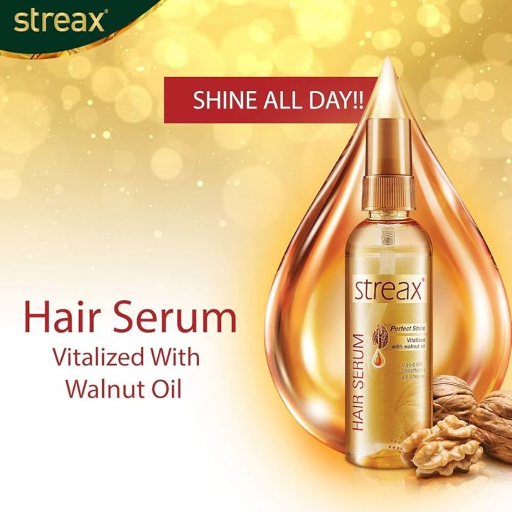 STREAX HAIR SERUM VITALIZED WITH WALNUT OIL (BD) - 115ML