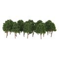 20pcs Model Tree 7.5cm Green, Train Railroad Architecture Diorama N Scale for DIY Crafts or Building Models. 