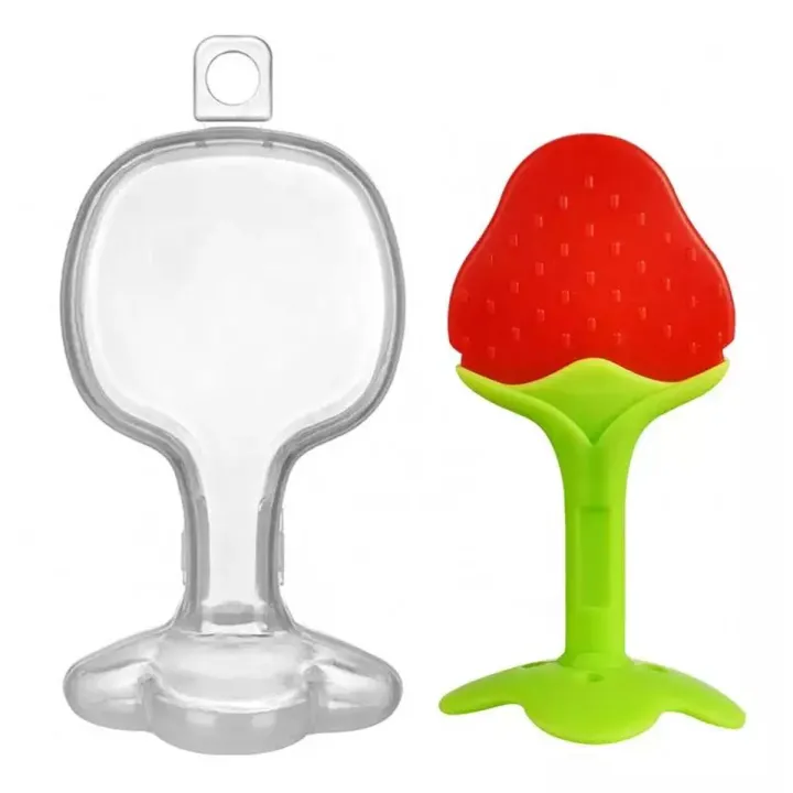 1%20Pc%20BPA%20Free%20Soft%20Silicone%20Teether%20Baby%20Teether%20Silicone%20Baby%20Teether%20-%20Infant%20Chew%20Tooth%20Toys%20Newborn%20Dental%20Care%20Safety%20Silicone%20Fruit%20Teether%20with%20Storage%20Case%20for%20Baby%20-%20Image%202