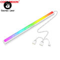 COOLMOON ARGB LED Strip Light With 5V 3Pin Small 4Pin Header Changing Light Speed DIY Lamp Bar Light Strip For PC Computer Case Chassis.