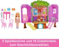 Barbie HPL70 Chelsea  Doll and Treehouse Playset  BARBIE - Chelsea Doll and Tree House Playset with Puppy with Furniture, Slide and More Than 10 Accessories for Endless Creative Fun for Children. 