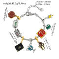 Harry Potter Pandora Bracelets the Phoenix Pendant Hogwarts College Charms Bracelet for Women Hand Chains Fans Cosplay Bangle. 