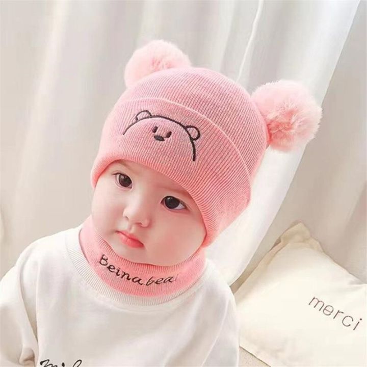 Baby%20Knitting%20Hat%20Cotton%20Ear%20Cap%20for%20Boys%20and%20Girls%20Winter%20Hat%20Scarf%20Set%20Infant%20Accessories%20Thick%20Woolen%20Hat%206%20Months-2%20Years%20-%20Image%205