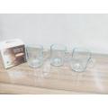 Crystal Clear Glass Tea Or Coffe Cup Mug Plain Design. Chai / Tea Style Experience Mug Set Model:W011:60.. 