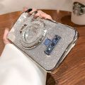 For Samsung Galaxy Note 9 / Note 8 case with Liquid Glitter Quicksand hourglass Stand Holder Luxury Shiny Gradient Plating Girls Slim Phone Case Clear Soft Silicone Protective Pouch Women. 