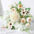 1 Bouquet Silk Cloth Artificial Flower Home Office Ornament Wedding Party Decor.