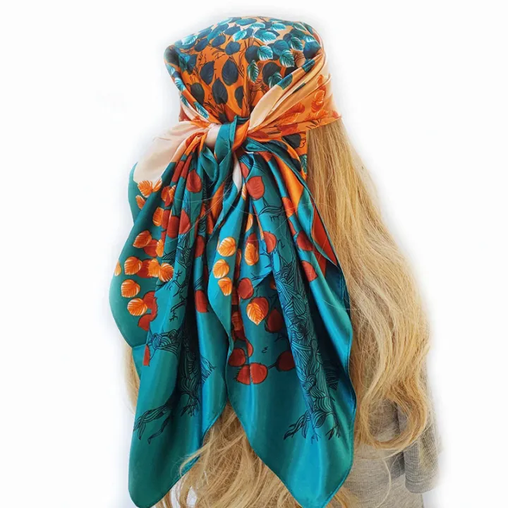 2023%20Summer%20New%20Sunscreen%20Scarves%20Fashion%20Design%20Beach%20Headscarf%20Women%20Luxury%2090X90CM%20Silk%20Hijab%20Popular%20Model%20For%20Square%20Shawls%20-%20Image%205