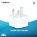 Apple 20W USB.C Power Adapter FOR iPhone 13/12/11/X - Three pin.