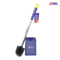 Proclean Toilet Brush TB-0742 with square shape Stand, Cleaning Brush with Holder for Bathroom, Toilet Cleaning Brush, Plastic Toilet Brush, Toilet Brush with Long Handle, Bathroom Cleaner.