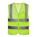 Reflective vests road traffic construction, night light for construction sites, volunteer safety protection vest, illuminated clothing.